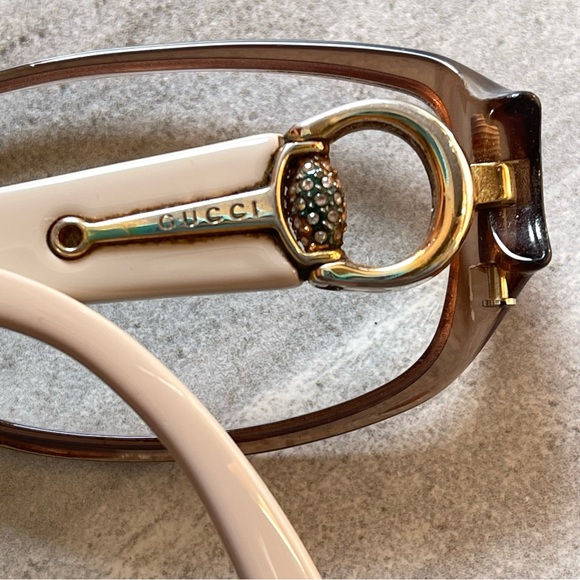 Gucci Authentic Eyeglasses Frame Prescription GG 3204 Q70 140 MM Gold Rose Clear - Picture 10 of 16